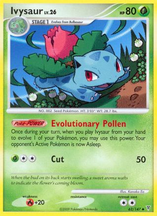 Ivysaur 062  - Reverse Holofoil Supreme Victors - Uncommon
