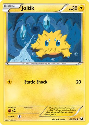 Joltik (42) 042  - Reverse Holofoil Dark Explorers - Common