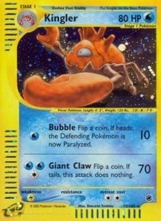 Kingler (15) 015  - Holofoil Expedition - Holo Rare