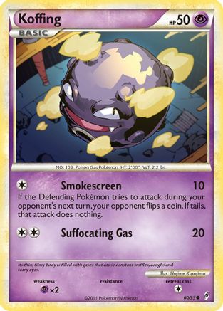 Koffing 060  - Reverse Holofoil Call of Legends - Common