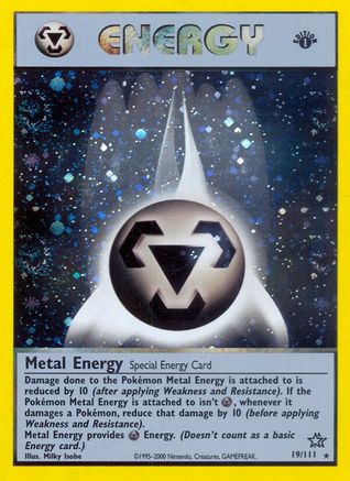Metal Energy 019/111  - Unlimited Holofoil Neo Genesis - Holo Rare