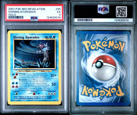 PSA 5 #65 SHINING GYARADOS-HOLO NEO REVELATION
