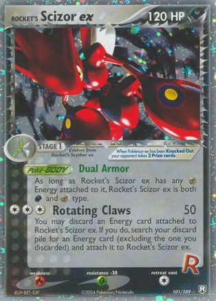 Rocket's Scizor ex 101  - Holofoil Team Rocket Returns - Ultra Rare