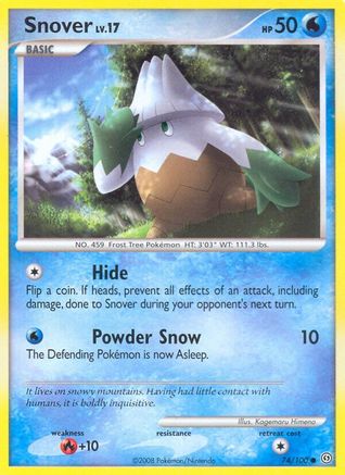 Snover 074  - Reverse Holofoil Stormfront - Common