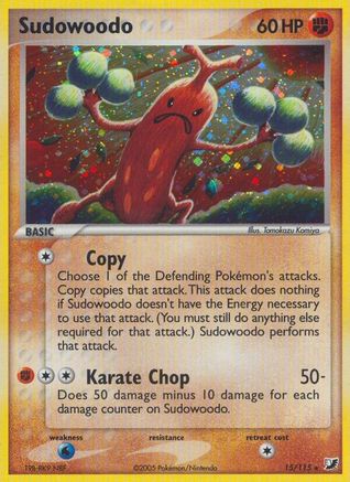 Sudowoodo 015  - Holofoil Unseen Forces - Holo Rare