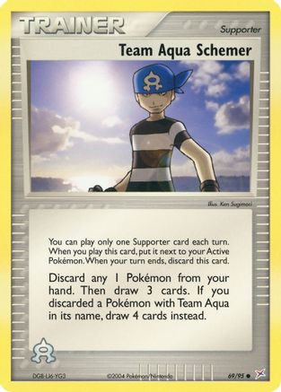 Team Aqua Schemer 069/95  - Reverse Holofoil Team Magma vs Team Aqua - Common