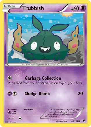 Trubbish 048/101  - Reverse Holofoil Noble Victories - Common