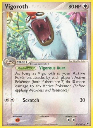 Vigoroth 050  - Reverse Holofoil Deoxys - Uncommon