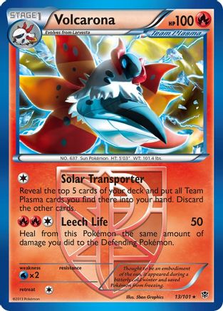 Volcarona (Team Plasma) 013/101  Plasma Blast - Rare