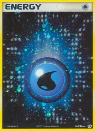 Water Energy 103/106  Emerald - Holo Rare