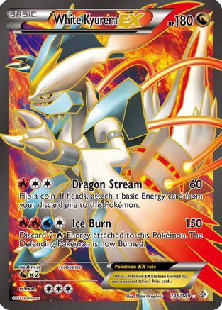 White Kyurem EX (146 Full Art) 146  - Holofoil Boundaries Crossed - Ultra Rare