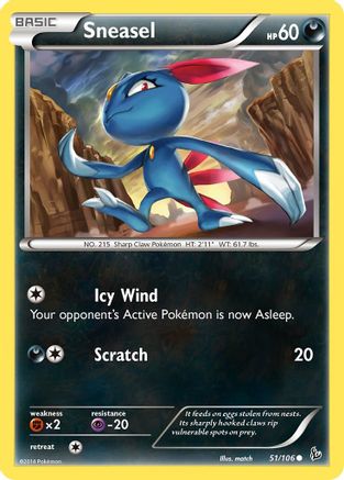 Sneasel (51) 051  XY  Flashfire - Common