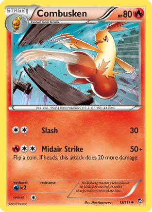 Combusken 013  - Reverse Holofoil XY  Furious Fists - Uncommon