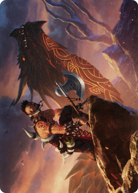 Dragonkin Berserker // Dragonkin Berserker (ASKHM-032) - Art Series: Kaldheim (Borderless)