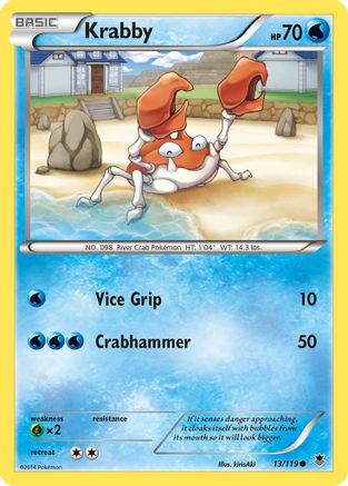 Krabby 013/119  XY  Phantom Forces - Common