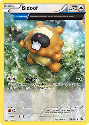Bidoof (Alpha) 117/160  XY  Primal Clash - Uncommon
