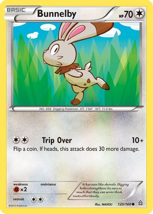 Bunnelby 120  - Reverse Holofoil XY  Primal Clash - Common