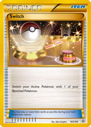 Switch (163 Secret Rare) 163/160  - Holofoil XY  Primal Clash - Secret Rare