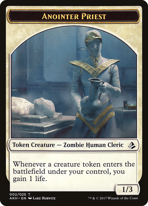 Anointer Priest Token (AKH-002) - Amonkhet Tokens