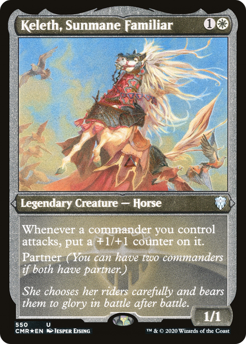 Keleth, Sunmane Familiar (Foil Etched) (CMR-550) - Commander Legends Foil