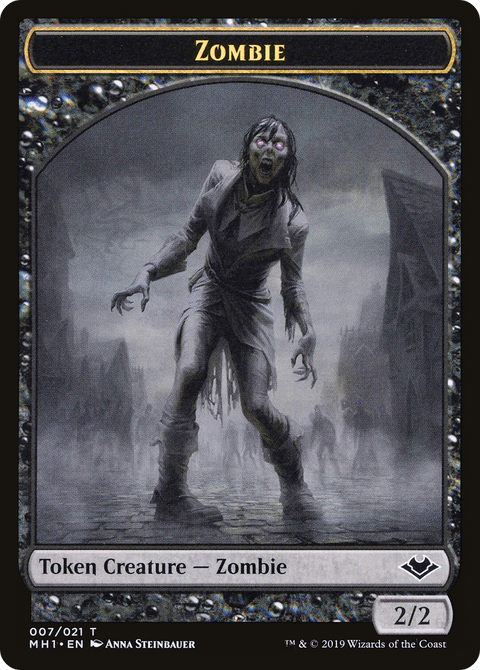 Zombie Token (007) (MH1-007) - Modern Horizons Tokens