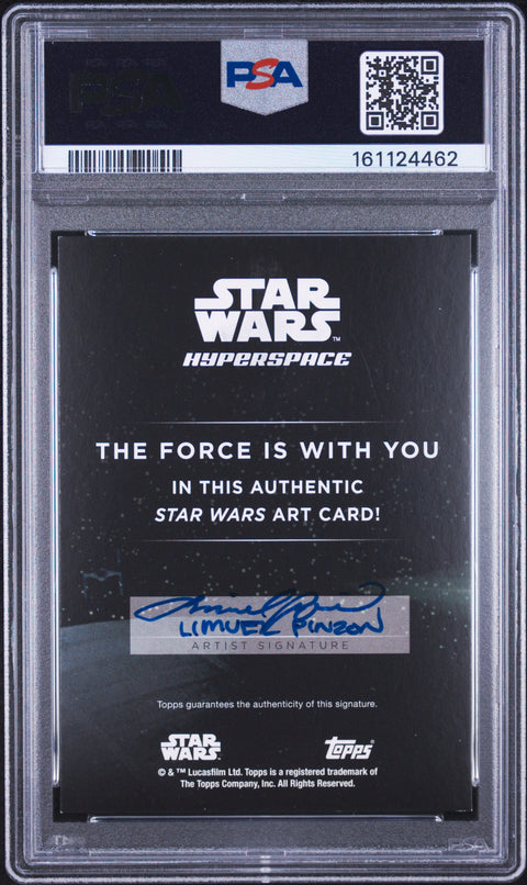 2024 TOPPS STAR WARS HYPERSPACE SKETCH CARDS LIMUEL PINZON SLV SKT-LUKE SKYWALKER PSA 8