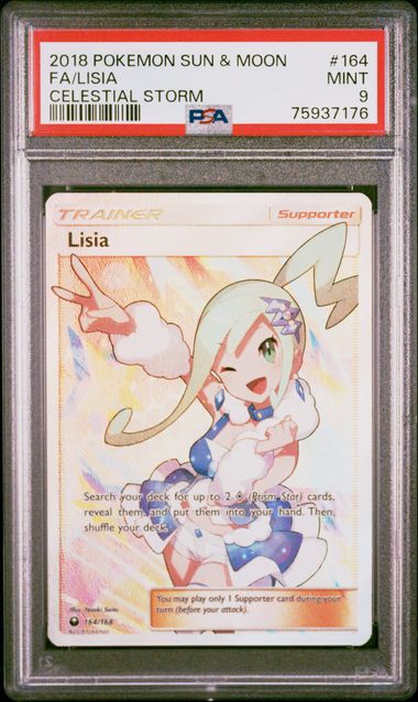 2018 POKEMON SUN & MOON CELESTIAL STORM #164 FA/LISIA CELESTIAL STORM PSA 9