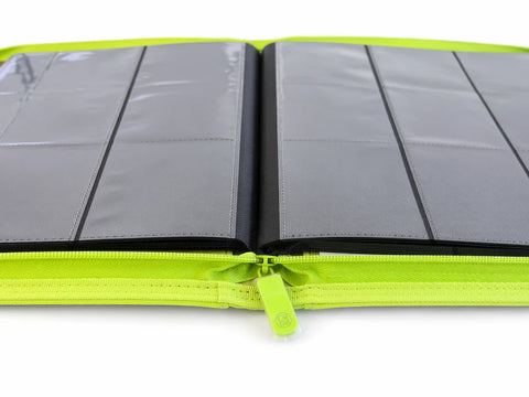 Golden Series - 9 Pocket Zip Binder in Lime Green