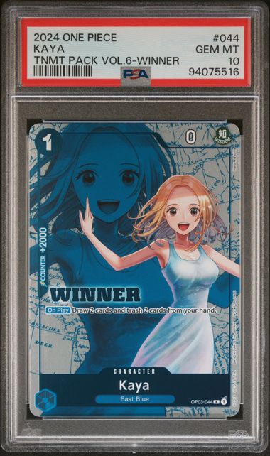 2024 ONE PIECE TOURNAMENT PACK VOL.6 #044 KAYA TNMT PACK VOL.6-WINNER PSA 10