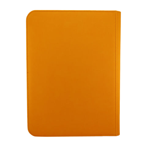 Golden Series - 9 Pocket Zip Binder in Orange
