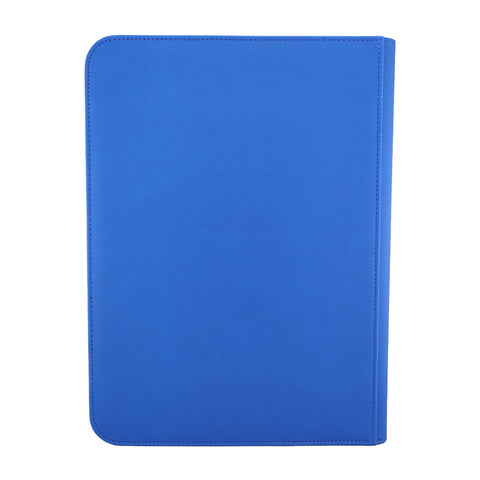 Golden Series - 9 Pocket Zip Binder in Blue