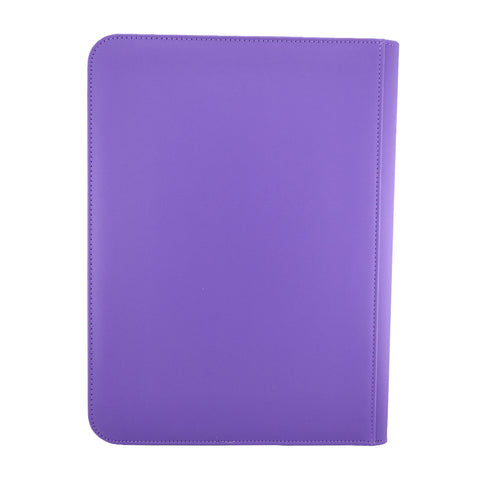 Golden Series - 9 Pocket Zip Binder in Purple