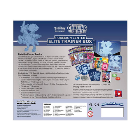 Pokemon TCG Chilling Reign Pokemon Center Exclusive Elite Trainer Boxes (Pair)
