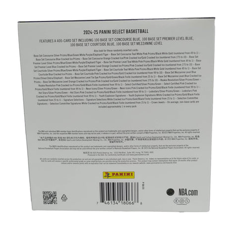 Panini 2025 Select Basketball Mega Box