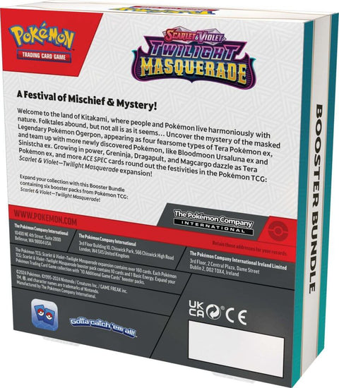 [PRE-ORDER] POKÉMON TCG Scarlet &amp; Violet 6 Twilight Masquerade Booster Bundle