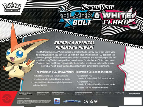 Pokemon Trading Card Game: Scarlet and Violet Black Bolt and White Flare Victini Illustration Collection
