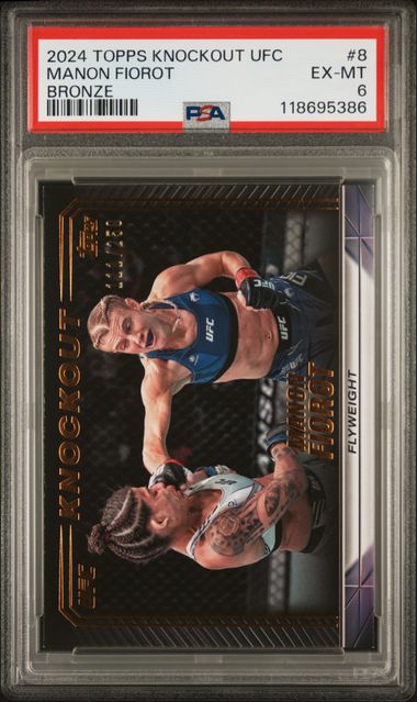 2024 TOPPS KNOCKOUT UFC #8 MANON FIOROT BRONZE PSA 6