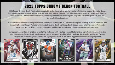 2025 Topps Chrome Black Football Hobby Box