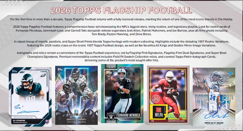 2026 Topps Flagship Football Value Box