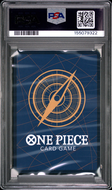 2023 ONE PIECE OP04-KINGDOMS OF INTRIGUE #047 TRAFALGAR LAW SPECIAL ALTERNATE ART PSA 10