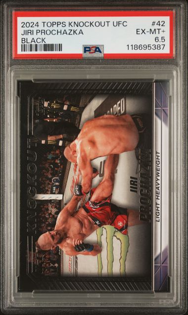 2024 TOPPS KNOCKOUT UFC #42 JIRI PROCHAZKA BLACK PSA 6.5