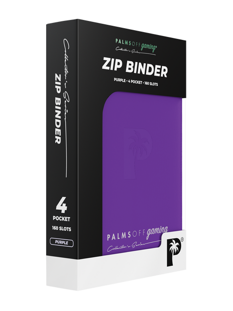 Collector's Series 4 Pocket Zip Trading Card Binder - PURPLE