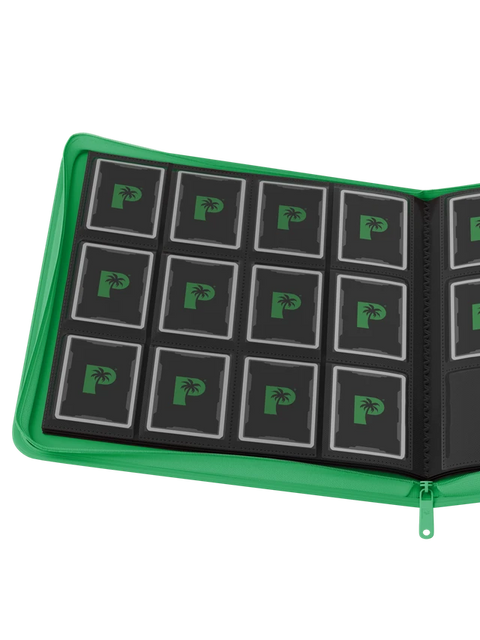 Collector's Series 12 Pocket Zip Binder - Green