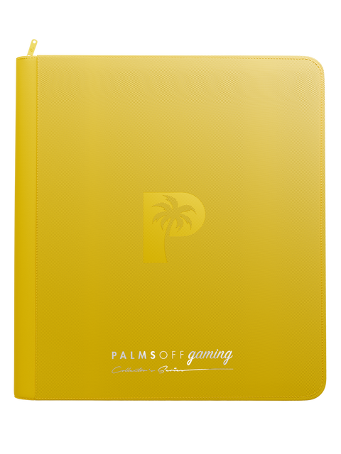 Collector's Series 12 Pocket Zip Trading Card Binder - YELLOW