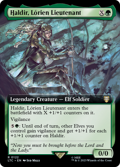 Haldir, Lorien Lieutenant (Extended Art) (LTC-122) - Tales of Middle-earth Commander: (Extended Art)