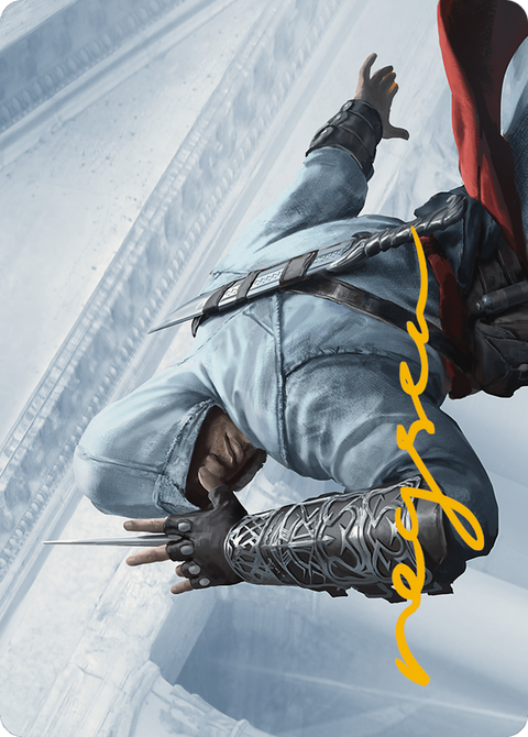Altair Ibn-La'Ahad Art Card (Gold-Stamped Signature) (ASACR-015) - Assassin's Creed Art Series (Borderless)