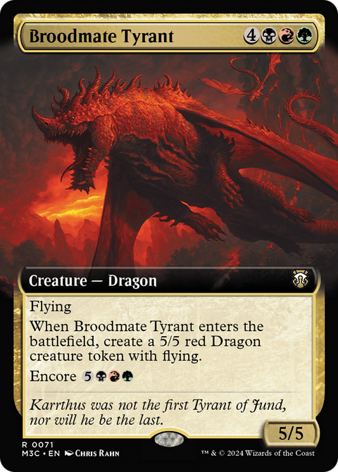 Broodmate Tyrant (Extended Art) (M3C-071) - Modern Horizons 3 Commander: (Extended Art)