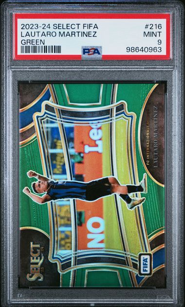 2023-24 PANINI SELECT FIFA #216 LAUTARO MARTINEZ GREEN PSA 9