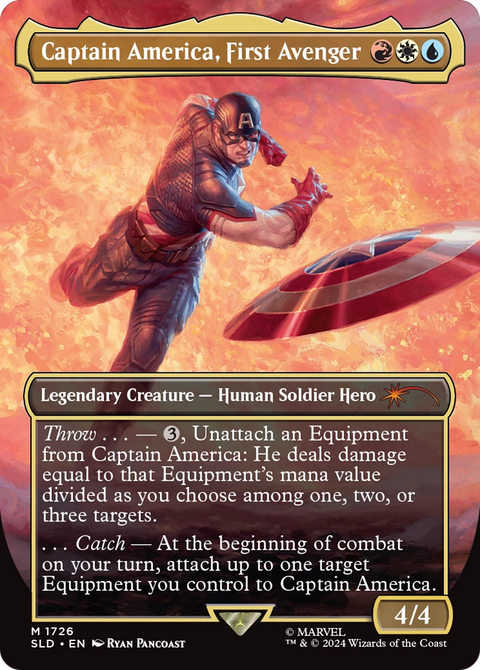 Captain America, First Avenger (SLD-1726) - Secret Lair Drop (Borderless)