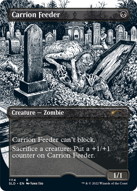 Carrion Feeder (Borderless) (SLD-1114) - Secret Lair Drop (Borderless) Etched Foil